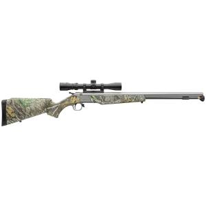CVA PR2118SSCP Wolf w/Optic 50 Cal 24” Stainless Steel Barrel &amp; Drilled &amp; Tapped Stainless Steel Receiver, Fixed Realtree Edge Synthetic Stock, KonusShot 3-9x32mm