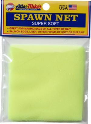 Atlas-Mike's Spawn Net 4in x 4in Squares, Chartreuse, 50 Sqs/ Packg., 55067
