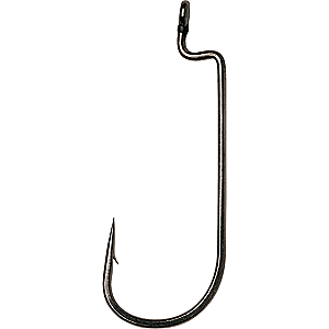 VMC HDWM#4/0BNPP Heavy Duty Worm Hook #4/0 Hook Size, Black/Nickel, Package of 5