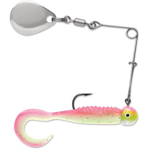 VMC Curl-Tail Spinnerbait - Pink Chartreuse Glow