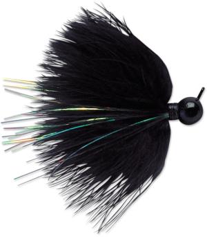 VMC Marabou Jig, Black, 1/8oz, DM18-BK