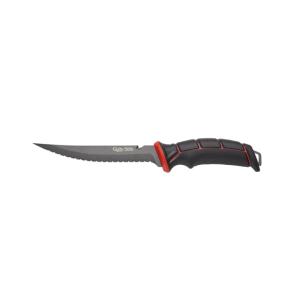 Ugly Stik Ugly Tools, 7in Serrated Knife, Black/Red, USTOOL7SK