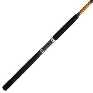 Ugly Stik Bigwater Conventional Rod, Saltwater, Handle Type C, 7ft. Rod Length, Medium Light Power, 1 Piece, 12-25lb, Black/Red/Yellow, BW1225C701