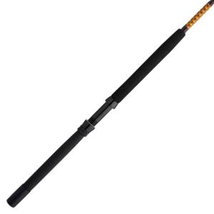 Ugly Stik Bigwater Stand Up Conventional Rod, Saltwater, Handle Type D, 6ft. Rod Length, Heavy Power, 1 Piece, 50-80lb, 7, Black/Red/Yellow, BWSUAR5080C60