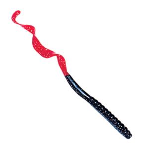 Culprit Culprit Original Worm, 7.5 in, 13 Pack, Black Red Tail, C720-27