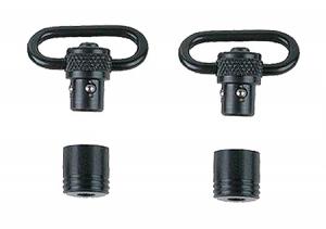 Uncle Mikes 1011-2 1" Quick Detach Push Button Sling Swivel 1" Blued Steel