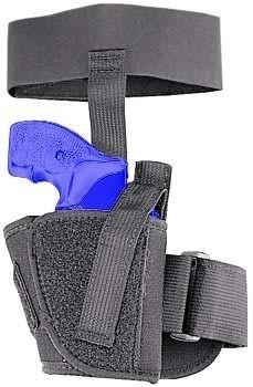 Uncle Mike's Concealable Ankle Holster, Black, Right Hand, Small Automatic .22-.25 Caliber 88101