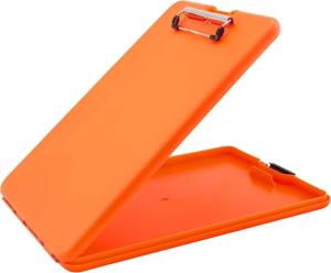 Saunders Slimmate A4 Storage Clipboard, Hi-Vis Orange, 00579
