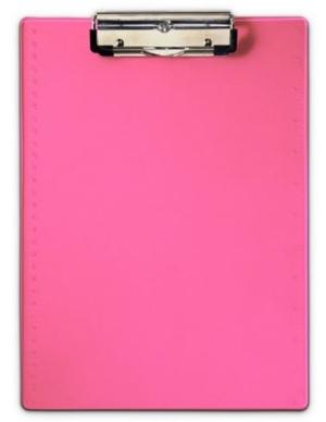 Saunders Mfg - Plastic Clipboard - 21594, Pink