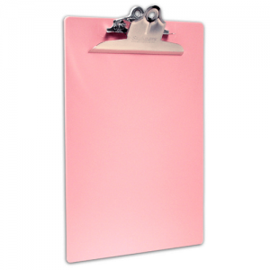 CLIP BOARD, LETTER/A4: PINK