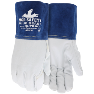 Mcr Safety Grain Goat Kevlar Lined Migtig Gloves 4850KL