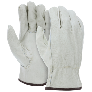 MCR Safety 3215 CV Grade Unlined Grain Cow Leather Driver Gloves