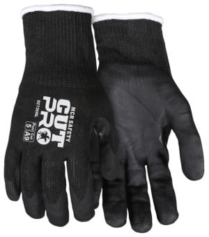 MCR Safety Cut Pro 15 Gauge Hypermax Shell Cut Abrasion and Puncture Resistant Work Gloves, Nitrile Coated Palm and Fingertips, Black, Medium, 92735NM