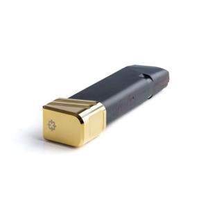 Cross Armory Magazine Extension +5 for Glock 17/22/31 Gen 1-5, Gold, Small, crG+5ME-g17gd-5RD