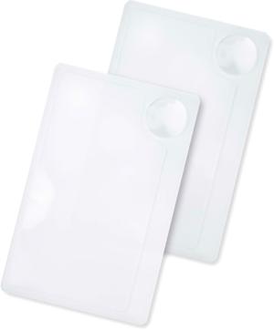 Carson Optical WM-21 Credit Card Sized Magnifier with Spot Lens, Clear, 2.1 in x 0.1 in x 3.4 in, WM-21