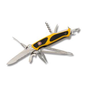 Victorinox RangerGrip Boatsman 5.125" with Yellow and Black Composition Handle and Stainless Steel Blades and Tools Model 0.9798.MWC8