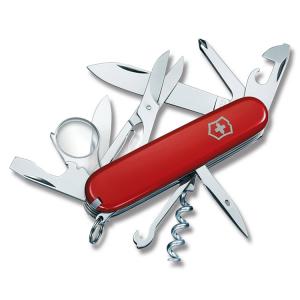 Victorinox Explorer Clampack 3.625" with Red Composition Handle and Stainless Steel Blades and Tools Model 56791