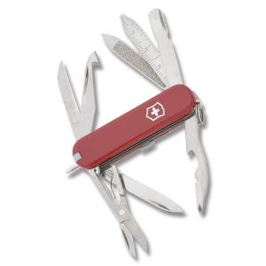 Victorinox Mini Champ Clampack 2.375" with Red Composition Handle and Stainless Steel Blades and Tools Model 57973