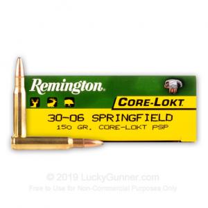 30-06 - 150 gr PSP - Remington Core-Lokt - 200 Rounds