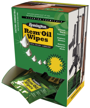 Remington Rem Oil Wipes, Pack of 300 Individually Wrapped Wipes