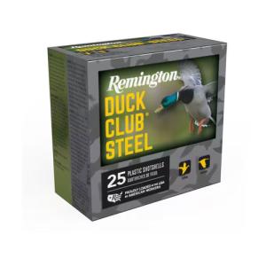 Remington Duck Club Steel 20 Gauge Ammo 3" #4 Steel Shot 1 oz Box of 25 047700267869 Free Shipping with $100