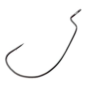 Lazer Sharp Wide Gap Worm Hook, Platinum Black, G-Pack Hooks L092GH-1/0