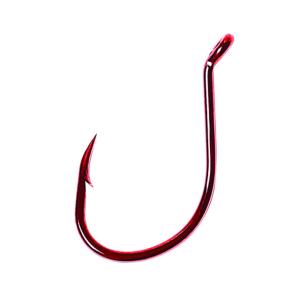 Lazer Sharp Salmon/Steelhead Hook, Octopus, Short Shank, Offset, Up Eye, Forged, Needlepoint, Red, G-Pack Hooks L1RG-2