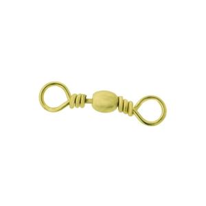 Eagle Claw Barrel Swivel,Resealable,Brass,Size 7 01011-007
