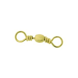 Eagle Claw Barrel Swivel,Resealable,Brass,Size 1/0 01011-019
