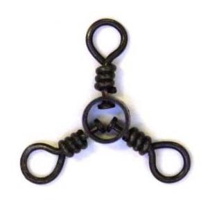 Eagle Claw 3-Way Swivel,Resealable Package, Black, Size 2 01152-001