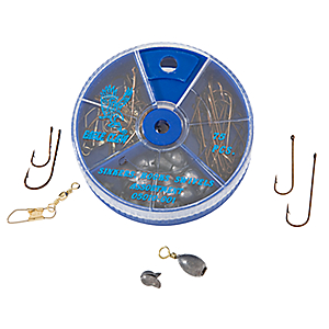 Eagle Claw 05010H-001 Hook Assortment Hook/Swivel/Sinker (Per 75)