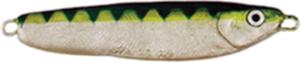 Luhr Jensen Crippled Herring Spoon, Floating, Chrome & Green, 1 1/2oz, 3in, 4751-112-0307