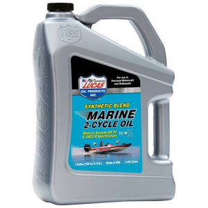 Lucas Oil Marine Synthetic Blend 2-Cycle Outboard Oil - 1 Gallon
