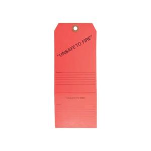 UNSAFE TO FIRE TAGS, 50 PACK 084000187