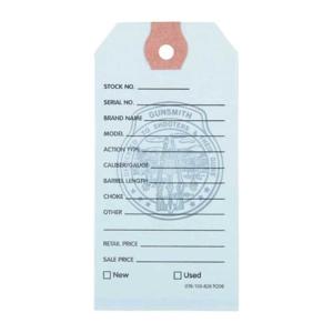 GUN PRICE TAGS, LIGHT BLUE, 100 PACK 084044100