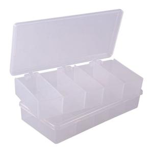 STORAGE BIN, 5 COMPARTMENT,7''X3-1/2''X1-1/4'', 2 PACK 313100215