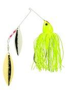 Strike King Burner Spinnerbait 3/8oz Chartreuse, BURN38-201SG, 38-201SG