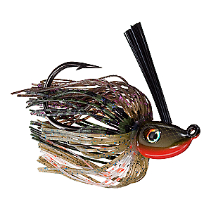 Strike King Hack Attack 3/8 oz. Heavy Cover Swim Jig Black Blue - Fresh Water Jigs And Spoons at Academy Sports