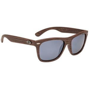 Strike King Plus Cash Sunglasses, Woodgrain Frame/ Black Mirror Gray Base Lens, SG-SKP418