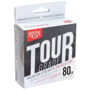 Strike King Tour Grade Braid 150 yd Line, Green, 80lb, TGB150-80G