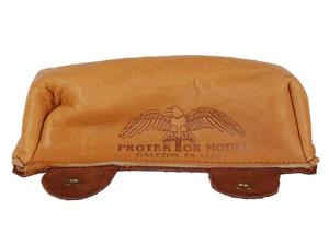 Protektor Sausage Front Shooting Rest Bag Leather Tan Unfilled - 465405