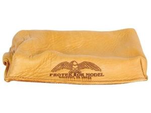 Protektor Brick Rifle Front Shooting Rest Bag Leather Tan Unfilled - 892299