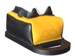Protektor Flat Top Dr.Bumble Bee Super Slick Silver Bunny Ear Rear Shooting Rest Bag Leather Black and Yellow Filled - 789368
