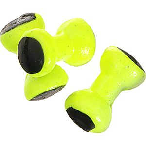 WAPSI Painted Lead Dumbbell Eyes - Chartreuse