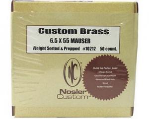 Nosler Ammunition 10212 Custom Brass 6.5X55 50