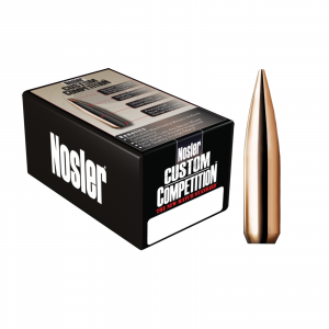 Nosler 19254 22 Caliber Bullets Custom Competition, 77 Grains, Hollow Point Boat Tail, Per 1000