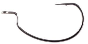 Owner Hooks Rig'n Bass N Hook with Cutting Point, Short Shank, Wide Gap, Black Chrome, Size 5/0, 5 Per Pack, 5137-151