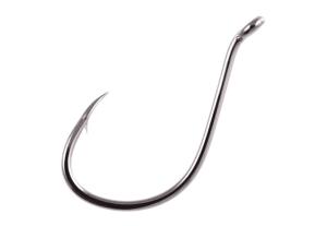 Owner Hooks SSW All Purpose Bait Hook Hook with Cutting Point, Forged Shank, Reversed Bend, Up Eye, Black Chrome, Size 7/0, 3 Per Pack, 5111-171