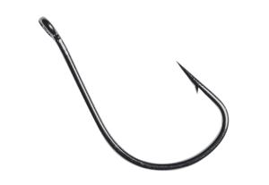 Owner Hooks Mosquito Light Hook, Needle Point, Forged Shank All Purpose, Black Chrome, Size 1, 8 Per Pack, 4105-101