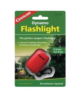 Coghlans Dynamo Flashlight With Key Ring Clip 1202C